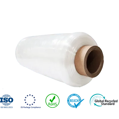 Pre-stretch film for easier manual pallet wrapping