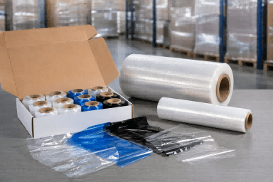 Customized stretch film samples prepared for international buyer testing