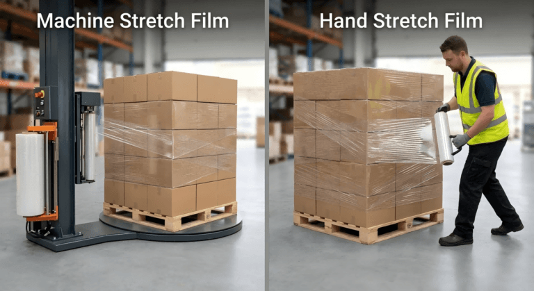Machine Stretch Film vs Hand Stretch Film